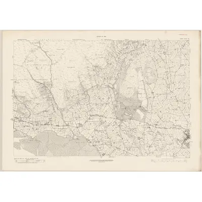 1919 Map of Down - Sheet 55, 1930 Print