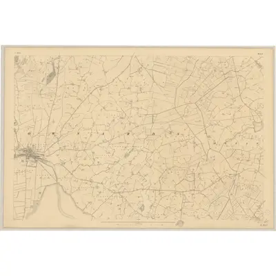 1834 Map of Down - Sheet 6, 1837 Print