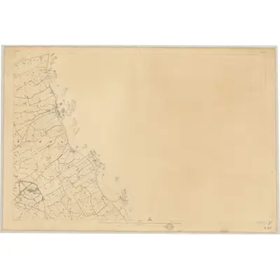 1834 Map of Down - Sheet 7, 1837 Print