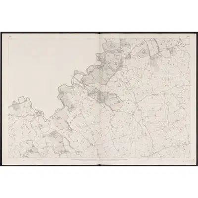 1834 Map of Down - Sheet 9, 1863 Print