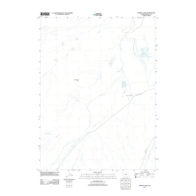 2012 Map of Downey Lakes, 2012 Print