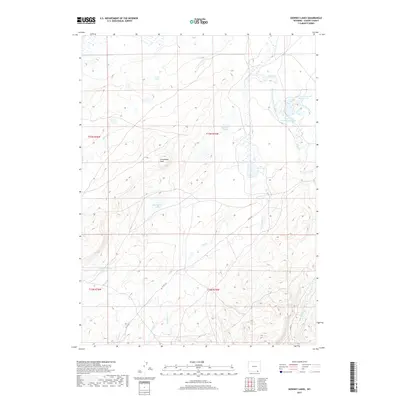 2017 Map of Downey Lakes, 2017 Print
