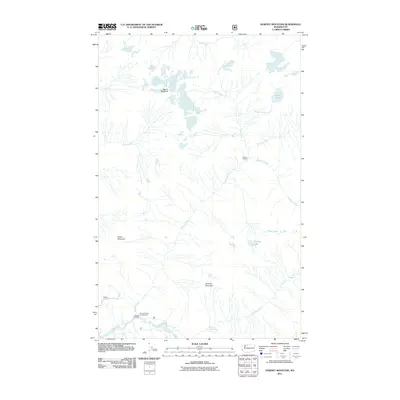 2011 Map of Downey Mountain, 2011 Print