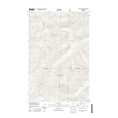 2014 Map of Downey Mountain, 2014 Print