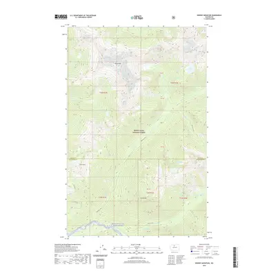 2020 Map of Downey Mountain, 2020 Print
