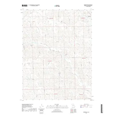 2017 Map of Downing NW, 2017 Print