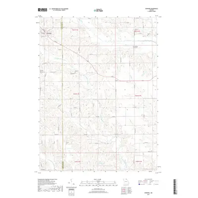 2017 Map of Downing, 2017 Print