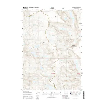 2015 Map of Downs Mountain, 2015 Print