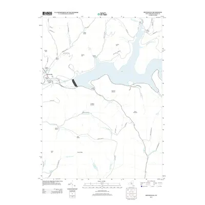 2013 Map of Downsville, 2013 Print