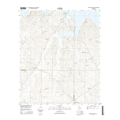 2015 Map of Downsville North, 2015 Print