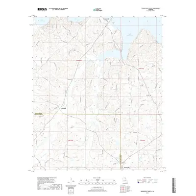 2018 Map of Downsville North, 2018 Print
