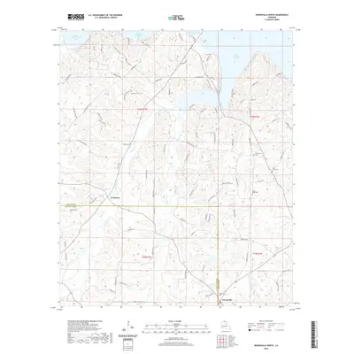 2020 Map of Downsville North, 2020 Print