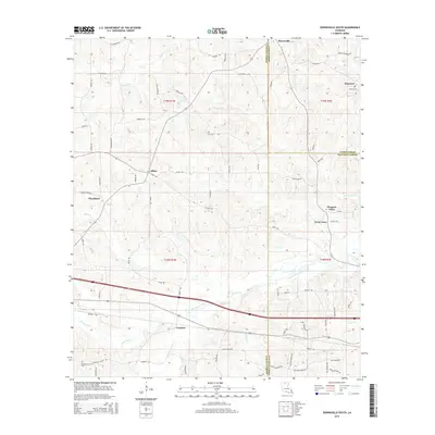2015 Map of Downsville South, 2015 Print