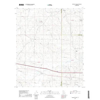 2018 Map of Downsville South, 2018 Print