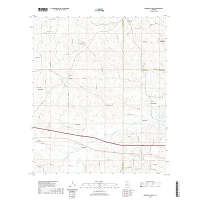 2020 Map of Downsville South, 2020 Print