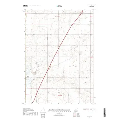 2018 Map of Dows East, 2018 Print