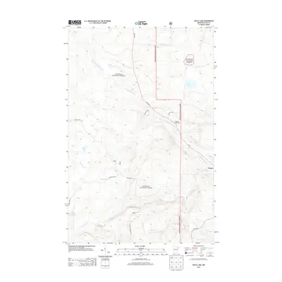 2013 Map of Doyle Lake, 2013 Print
