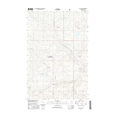 2016 Map of Doyle Lake, 2016 Print