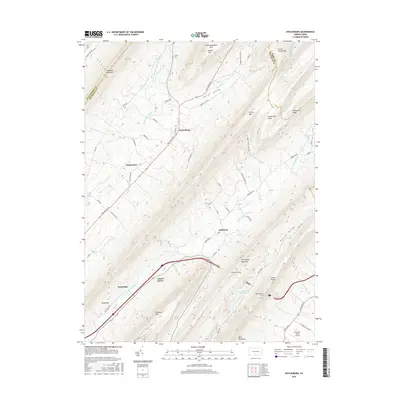 2016 Map of Doylesburg, 2016 Print