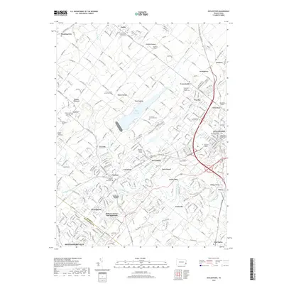 2019 Map of Doylestown, 2019 Print