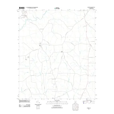 2011 Map of Dozier, 2011 Print