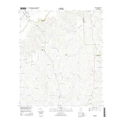 2014 Map of Dozier, 2014 Print