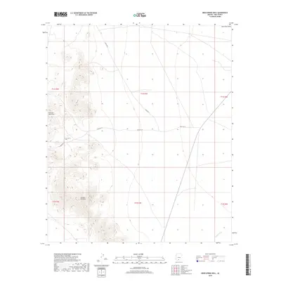 2018 Map of Drew Spring Well, 2018 Print
