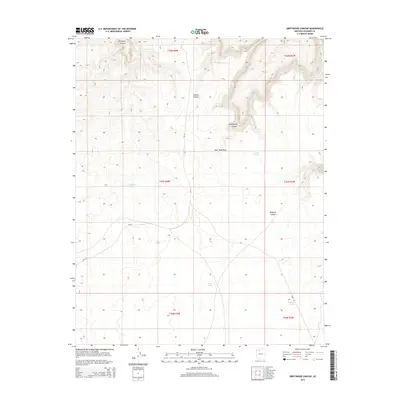 2014 Map of Driftwood Canyon, 2014 Print