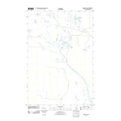 2011 Map of Driggs Lake, 2011 Print
