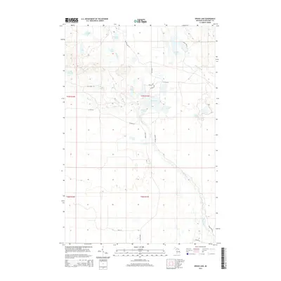 2014 Map of Driggs Lake, 2014 Print