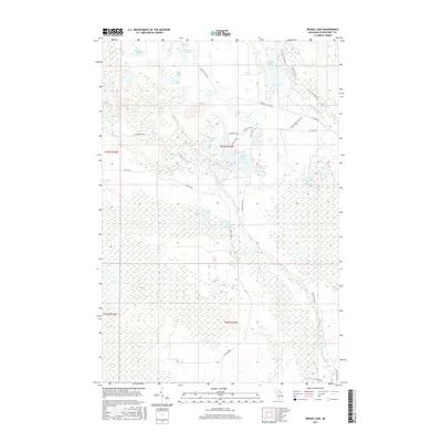2017 Map of Driggs Lake, 2017 Print