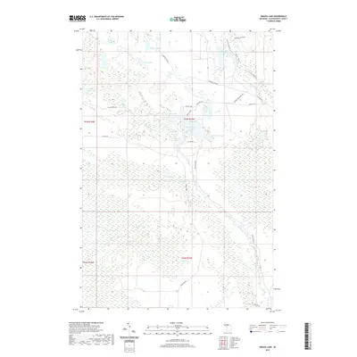 2019 Map of Driggs Lake, 2019 Print