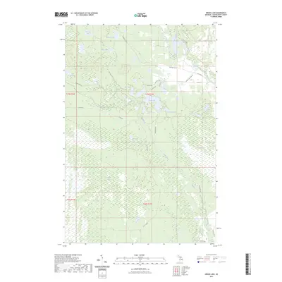 2023 Map of Driggs Lake, 2023 Print