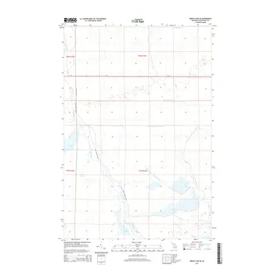 2014 Map of Driggs Lake SE, 2014 Print