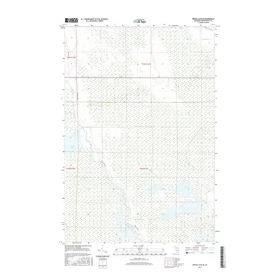 2017 Map of Driggs Lake SE, 2017 Print