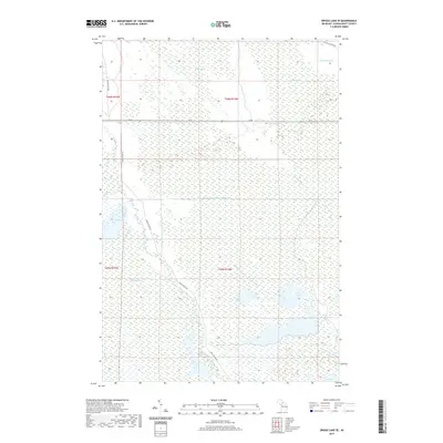 2019 Map of Driggs Lake SE, 2019 Print