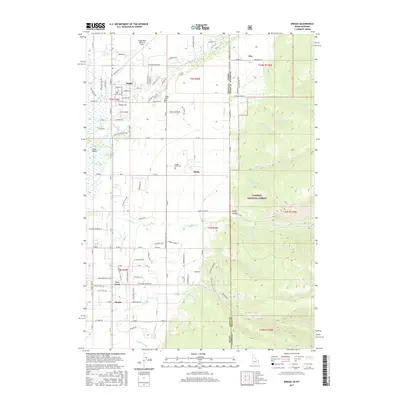 2017 Map of Driggs, 2017 Print