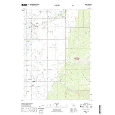 2020 Map of Driggs, 2020 Print