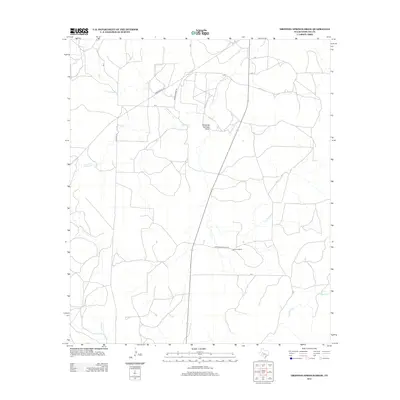 2012 Map of Dripping Springs Draw, 2012 Print
