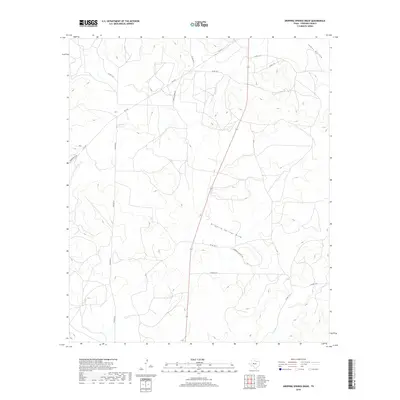 2019 Map of Dripping Springs Draw, 2019 Print