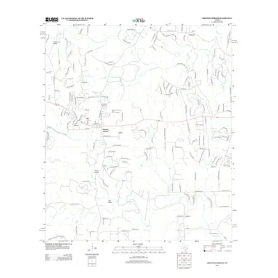 2012 Map of Dripping Springs, 2012 Print