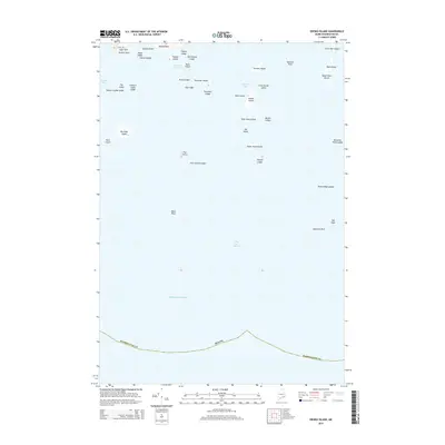 2014 Map of Drisko Island, 2014 Print