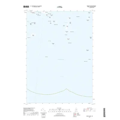 2018 Map of Drisko Island, 2018 Print