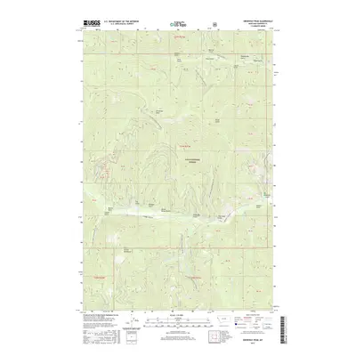 2017 Map of Driveway Peak, 2017 Print