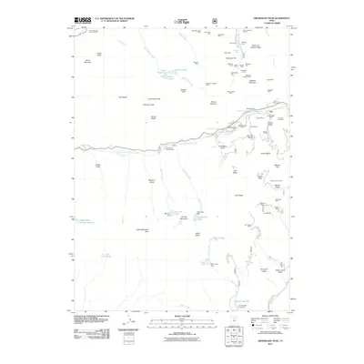 2011 Map of Dromedary Peak, 2011 Print