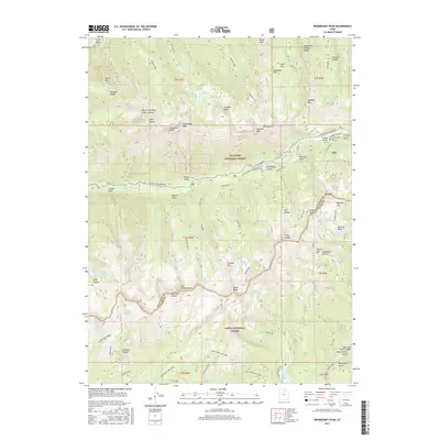 2017 Map of Dromedary Peak, 2017 Print