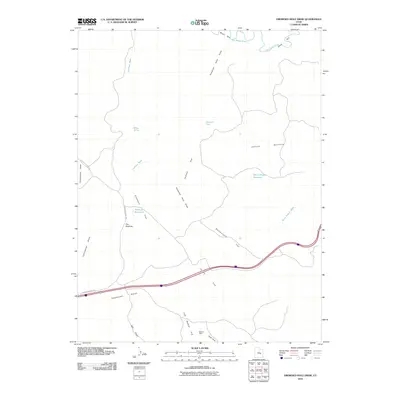 2010 Map of Drowned Hole Draw, 2010 Print