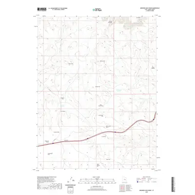 2020 Map of Drowned Hole Draw, 2020 Print