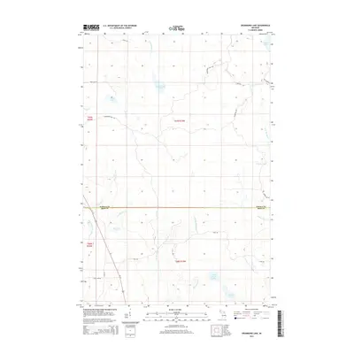 2014 Map of Drummond Lake, 2014 Print