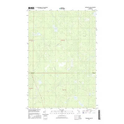 2017 Map of Drummond Lake, 2017 Print